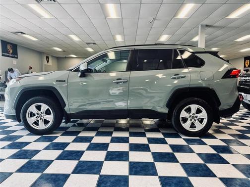 Gray 2021 Toyota RAV4 Hybrid XLE