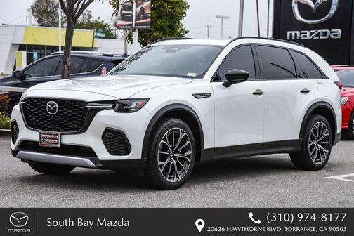 Rhodium White Premium 2025 Mazda CX-70 PHEV Premium Plus Package