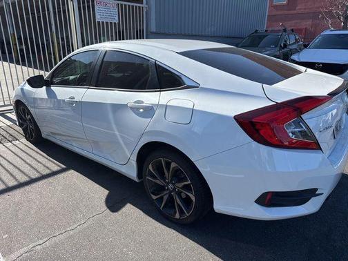 White Orchid Pearl 2019 Honda Civic Sport