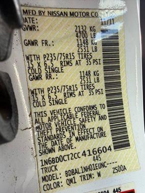 2012 Nissan Frontier S