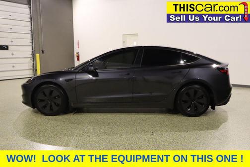 Stealth Grey 2025 Tesla Model 3 Long Range