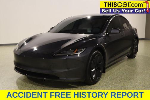 Stealth Grey 2025 Tesla Model 3 Long Range