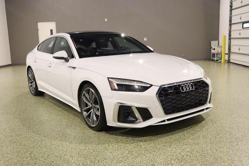 Glacier White Metallic 2021 Audi A5 Sportback 45 S Line Premium Plus