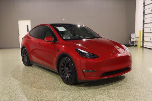 Red Multi-Coat 2023 Tesla Model Y Performance Dual Motor All-Wheel Drive
