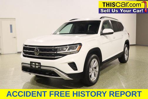 Pure White 2022 Volkswagen Atlas 3.6L SE w/Technology