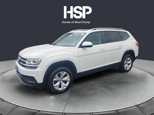 Pure White 2018 Volkswagen Atlas 3.6L Launch Edition