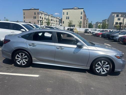 Solar Silver Metallic 2025 Honda Civic LX