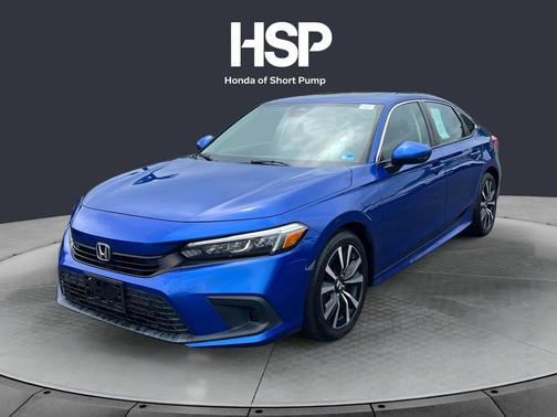 Aegean Blue Metallic 2022 Honda Civic EX