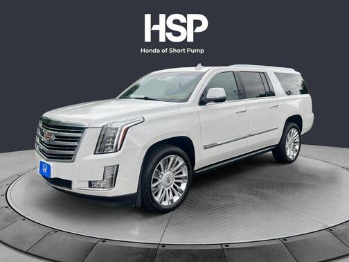 Crystal White Tri-Coat 2019 Cadillac Escalade ESV Platinum