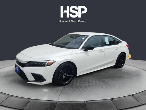 Platinum White Pearl 2023 Honda Civic Sport