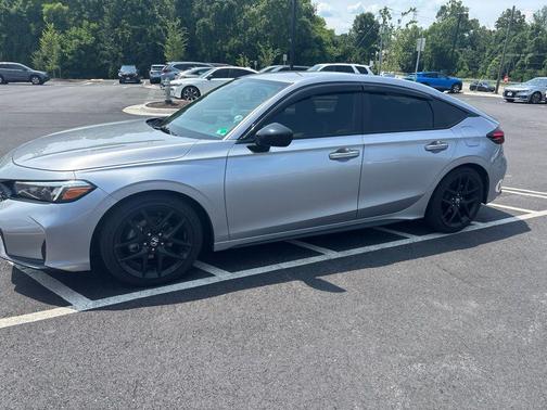 Solar Silver Metallic 2025 Honda Civic Sport
