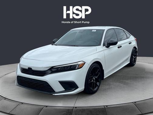 Platinum White Pearl 2024 Honda Civic Sport
