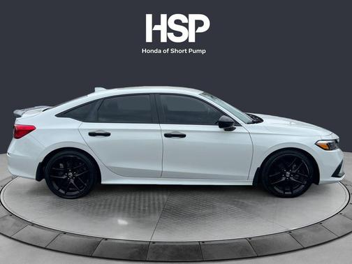 Platinum White Pearl 2024 Honda Civic Sport