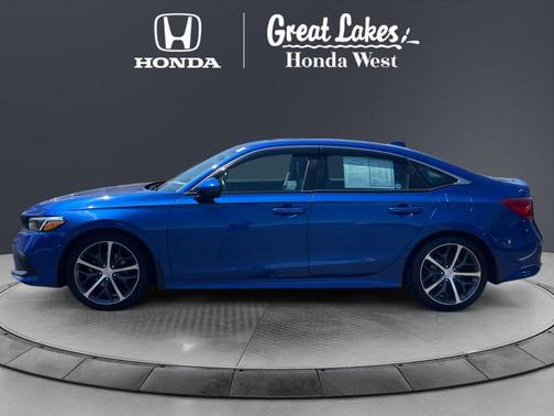 Aegean Blue Metallic 2022 Honda Civic Touring