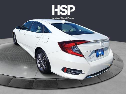 Platinum White Pearl 2020 Honda Civic EX-L