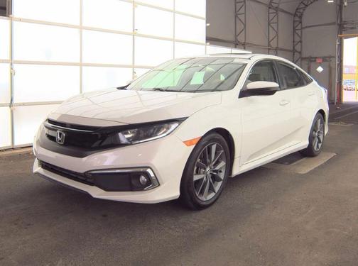 Platinum White Pearl 2020 Honda Civic EX-L