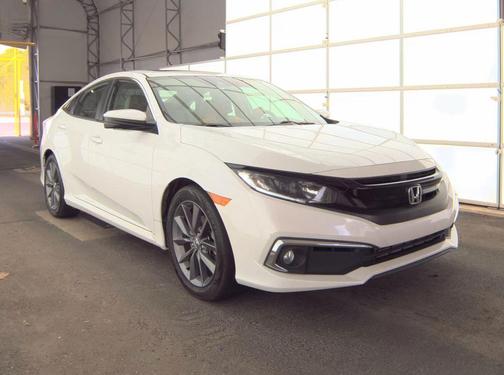 Platinum White Pearl 2020 Honda Civic EX-L