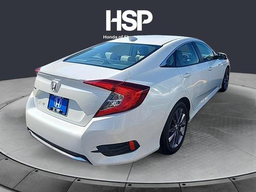 Platinum White Pearl 2020 Honda Civic EX-L