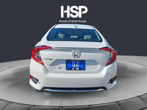 Platinum White Pearl 2020 Honda Civic EX-L