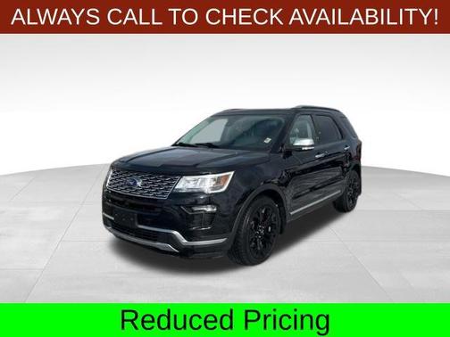 Black 2019 Ford Explorer Platinum