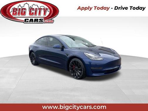 Blue 2023 Tesla Model 3 Performance