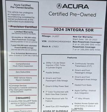 2024 Acura Integra