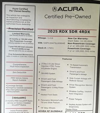 2025 Acura RDX Base