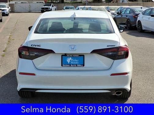 Platinum White Pearl 2026 Honda Civic Sport