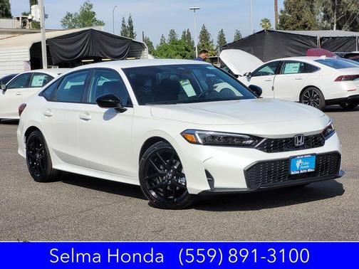 Platinum White Pearl 2026 Honda Civic Sport