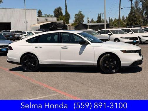 Platinum White Pearl 2026 Honda Accord Hybrid Sport-L