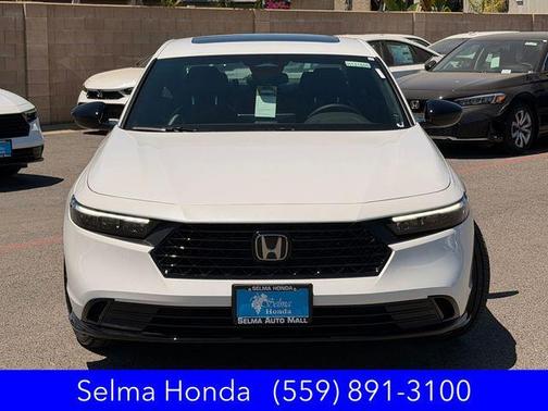 Platinum White Pearl 2026 Honda Accord Hybrid Sport-L