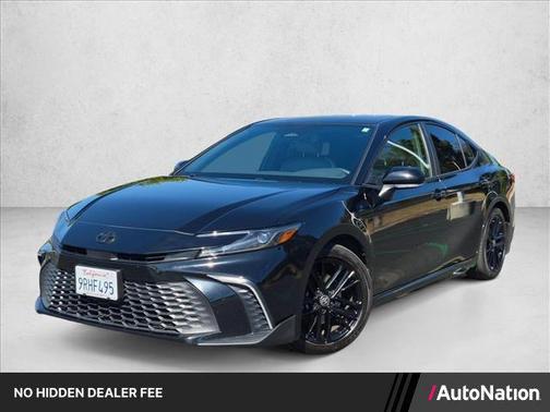 Midnight Black Metallic 2025 Toyota Camry SE
