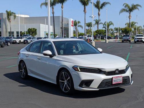 Platinum White Pearl 2023 Honda Civic Touring