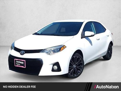 Super White 2016 Toyota Corolla S Plus