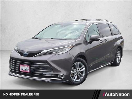 Predawn Gray Mica 2021 Toyota Sienna Limited 7-Passenger