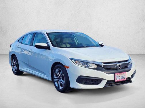 Taffeta White 2017 Honda Civic LX