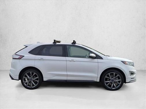 White Platinum Metallic Tri-Coat 2017 Ford Edge Sport