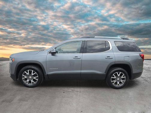 Satin Steel Metallic 2021 GMC Acadia SLE