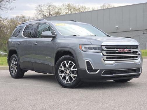 Satin Steel Metallic 2021 GMC Acadia SLE