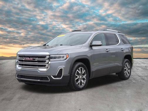 Satin Steel Metallic 2021 GMC Acadia SLE