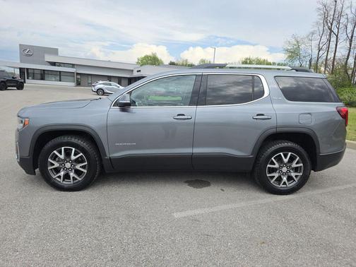 Satin Steel Metallic 2021 GMC Acadia SLE