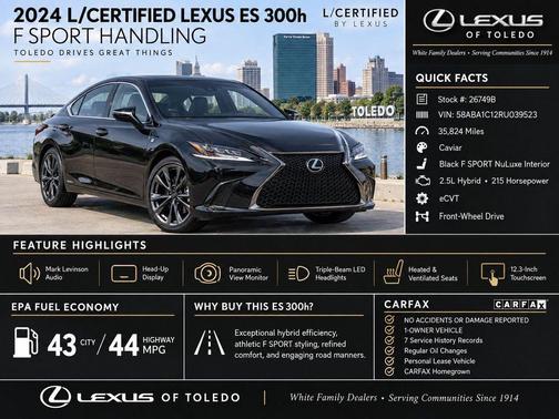 Caviar 2024 Lexus ES 300h F SPORT Handling