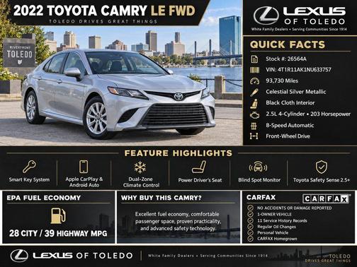 Celestial Silver Metallic 2022 Toyota Camry LE