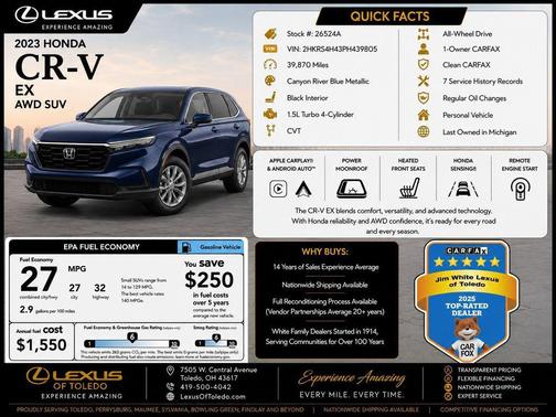 sparkle silver metallic 2023 Honda CR-V EX