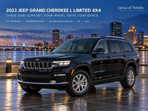 Diamond Black Crystal Pearlcoat 2023 Jeep Grand Cherokee L Limited