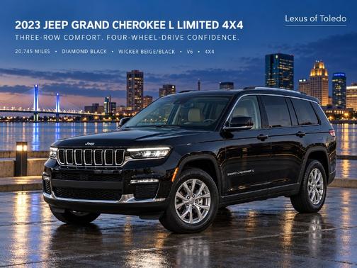 Diamond Black Crystal Pearlcoat 2023 Jeep Grand Cherokee L Limited