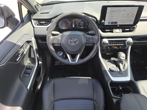 Silver Sky Metallic/Midnight Black Metallic 2024 Toyota RAV4 Hybrid XSE
