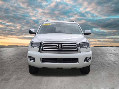 Blizzard Pearl 2019 Toyota Sequoia Platinum