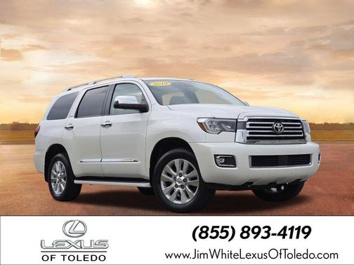 Blizzard Pearl 2019 Toyota Sequoia Platinum