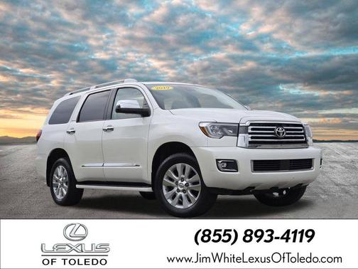 Blizzard Pearl 2019 Toyota Sequoia Platinum